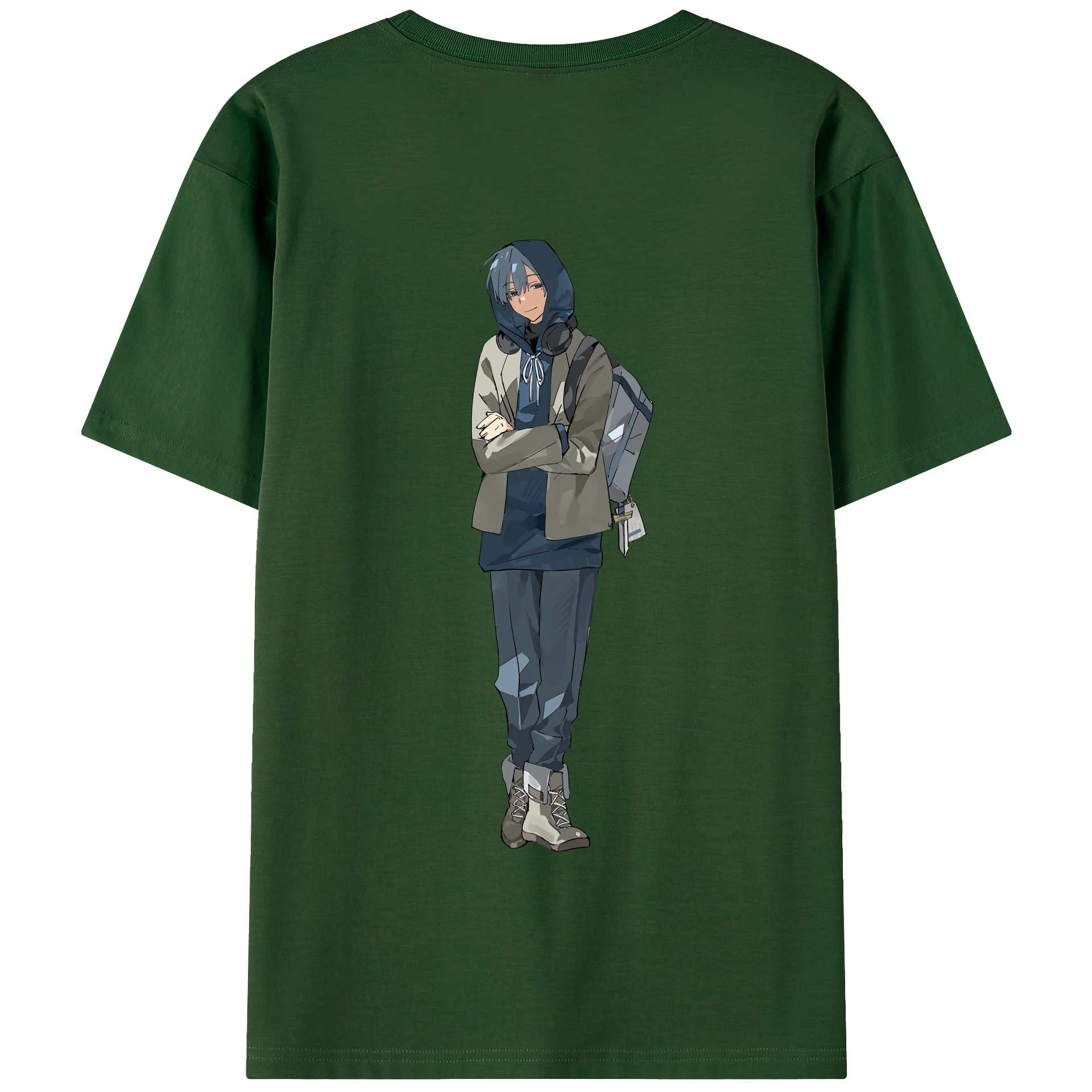 （画像用） 葬送のフリーレン Frieren 綿100％半袖Tシャツ（背面プリント）